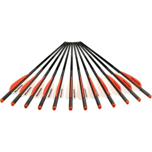 20" Carbon Crossbow Bolts Easton Plastic Vane Screw Field Point Archery Bow Outdoor Hunting Shooting Sport Free Shipping