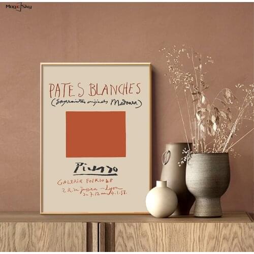 Nordic Picasso Abstract Art Canvas Posters and Prints Vintage Retro Wall Art Decorative Pictures for Living Room Home Decoration