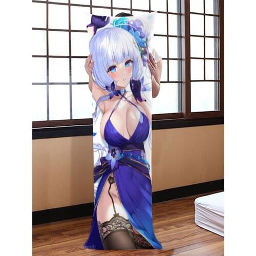 Azur Lane Dakimakura Body Pillow Case Genshin Impact Diluc Decorative Cover 150x50cm Home Decoration Pillowcases Printed Long