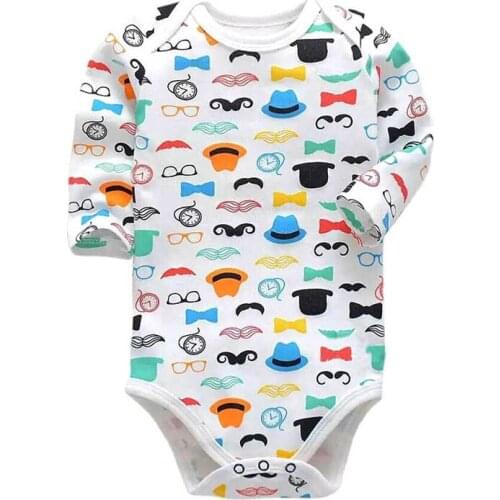 Baby babies bebes clothes newborn bodysuit long sleeve cotton printing infant clothing 1pcs 0-24 Months