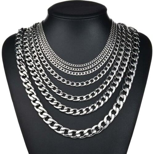Unisex Stainless Steel Hip-hop Rock Band Punk Women 1PC Chain Fahsion Jewelry Popular Men Menswear High Quality Necklace