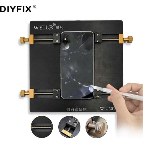 DIYFIX For iPhone 8 8P X XS 11 11Pro Max Remove the Back Cover Glass Fixture Disassembly Fixing Shovel Broken Glass Clamp Holder