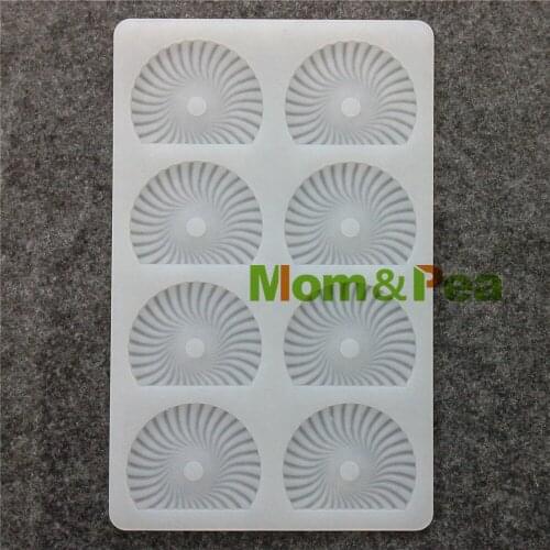 Mom&Pea CX090 High Quality Fan Shaped Silicone Mold Chocolate mold Cake Decoration