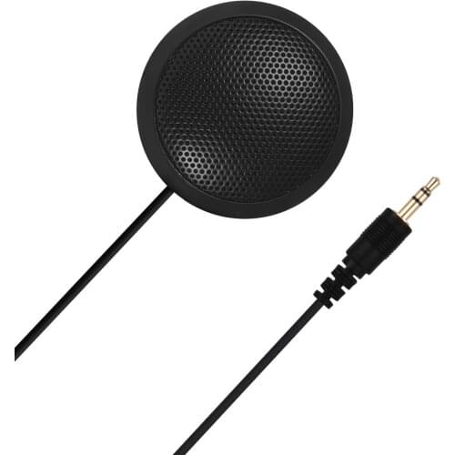Desktop Omni-directional Microphone with 2m Cable 3.5mm Jack for Computers Laptop High Sensitivity Mic for Video Conference