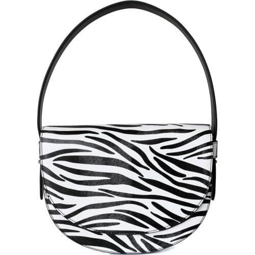 OUSSON 2021New Design LeatherSemicircle Bag Exquisite Female Retro Underarm Bag One Shoulder Bag