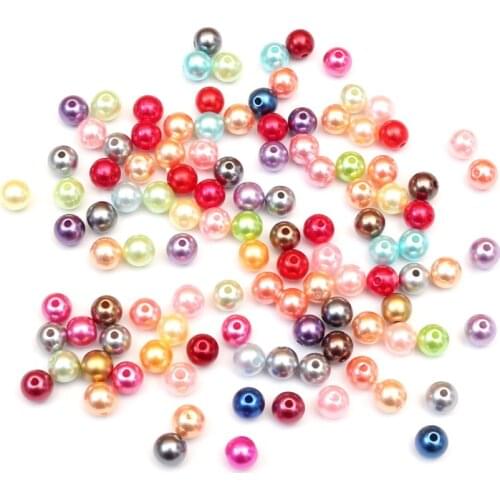 2000Pcs Mixed Round Pearl Beads Various Sizes For Jewelry Marking Loose Spacer Beads Bracelet Necklace Charm Jewelry Finding