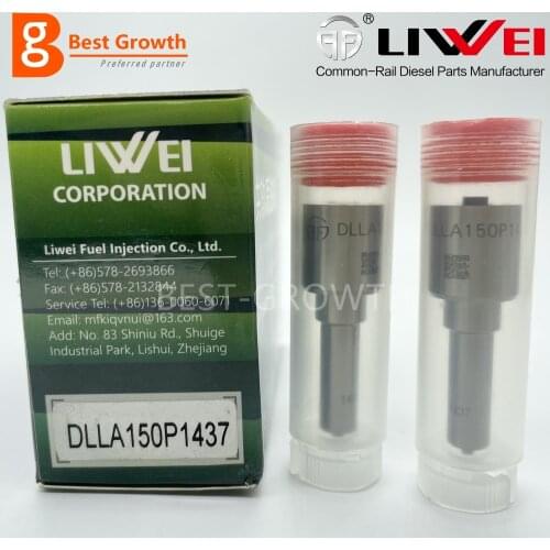 Nozzle DLLA150P1437 Diesel Injector Overhaul Repair Kits 0445110183 Control Valve F00VC01334 For Bosch FIAT 0986435102