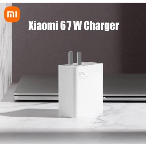 Xiaomi 67W Fast Charger USB-A Power Adaper Set with 6A USB Type C Charging Cable for Smartphone Laptop for Xiaomi/Huawei/Samsung