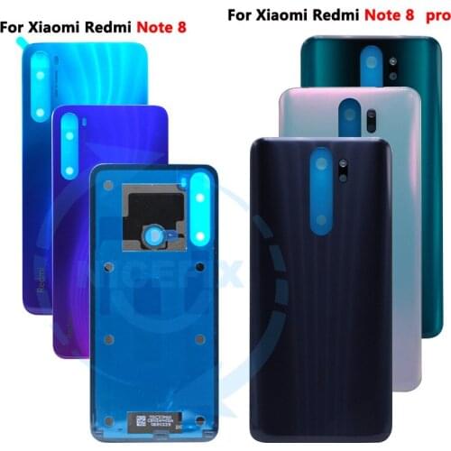 For Xiaomi Mi Note 8 Back Cover Battery Glass Housing For Xiaomi Mi Note8 Note 8 Pro Rear back Cover