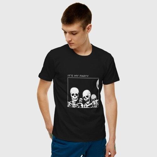 It’s My Party gothic skull T-shirt women 100% Cotton funny tumblr casual grunge quote graphic Fashion unisex tee top fit tshirt