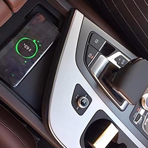 15W car QI wireless charger fast charger charging plate pad charging holder for Audi Q7 2016 2017 2018 2019 for iPhone 8 11