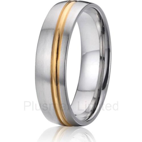 2016 Anel de Casamento wealth and prosperity UK style pure titanium jewelry promise wedding rings