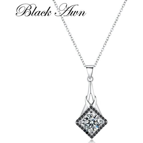 2021 New Genuine 100% 925 Sterling Silver Slide Necklace Women Jewelry Classic Necklaces Pendants Bijoux En Argent 925 P071