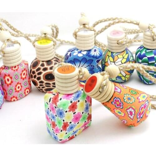 MINI Car Air Freshener essential oils car perfume bottle pendant round car accessories auto china ceramic perfumes F201710