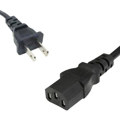 Free Shipping 1M Power Cord Adapter Cable Black