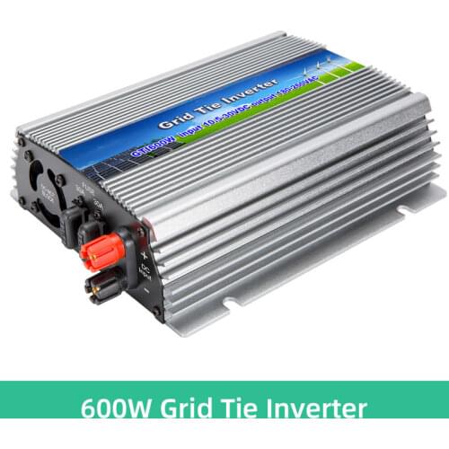 Pure Sine Wave 600W Micro Grid Tie Inverter PV Input 10.5V-30V/22V-50V DC Output 110V/220V AC Solar Converter
