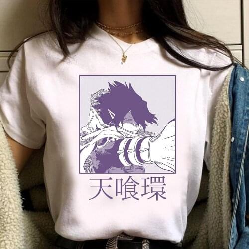 Tamaki Amajiki T Shirt Anime My Hero Academia Tees Mens Harajuku Shirt Summer Round Neck Tops Causal Short Sleeve
