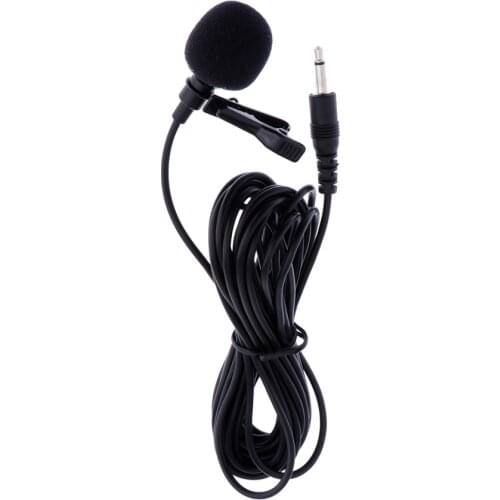 Lovoski Lavalier Lapel Mic Condenser Microphone for Guitar Violin Saxophone