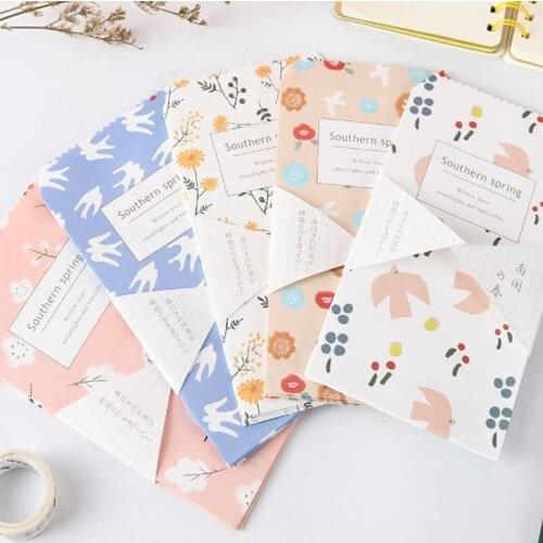 10Pcs/lot Flower Envelopes for Letters Mailers Set Kraft Letter Envelope for Wedding Invitation Gift Postcards