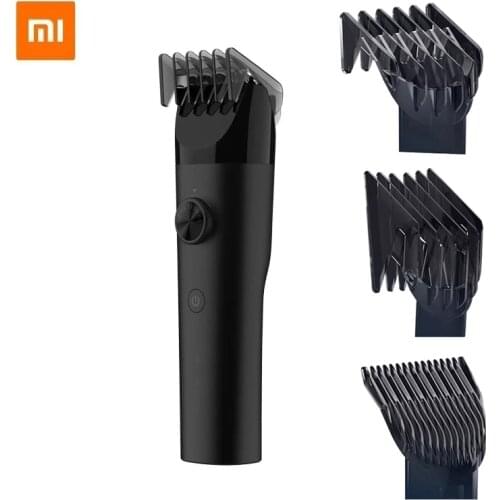 Original Xiaomi Mijia Electric Hair Clippers Trimmers Universally Titanium Coated Ceramic Cutter Rechargeable IPX7 Waterproof