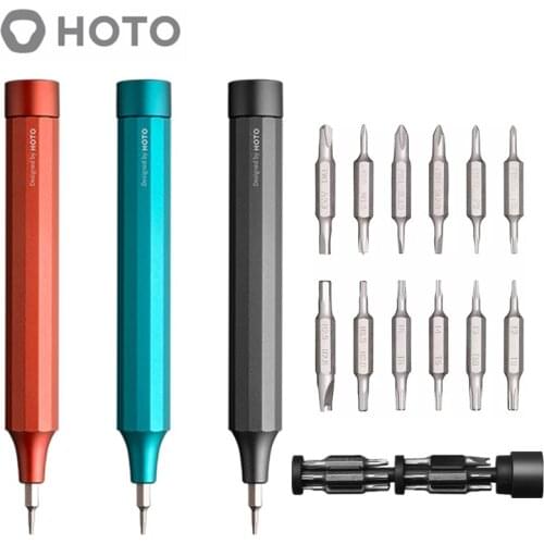 HOTO 24-In-1 Precision Screwdriver Set Double Screw Bits 24PCS Bits With Magnetic Design Portable Manual Multi-functional Tools