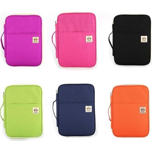 New Zipper Multi Function A4 File Bag Portable Zipper Desk Accessories Office Supplies Organizador Escritorio Desk Organizer