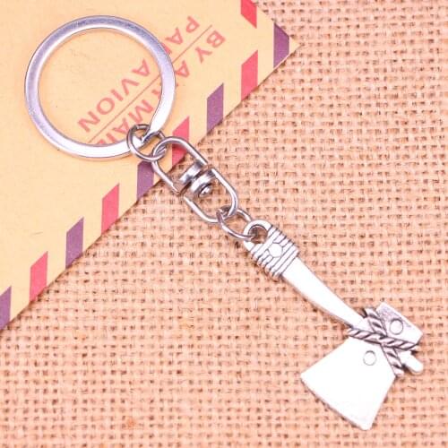 New Fashion Keychain 41*21 mm axe ax Pendants DIY Men Jewelry Car Key Chain Ring Holder Souvenir For Gift