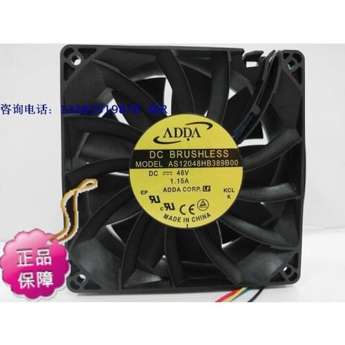 NEW ADDA AS12048HB389B00 12038 DC48V cooling fan