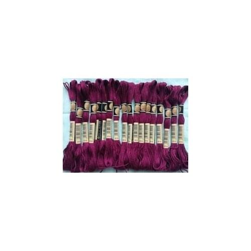 Oneroom 7th ,DMC927-961 Multcolor 10Pcs/lot 8m Length Thread Cross Stitch Cotton Sewing Skeins Embroidery Thread Floss Kits