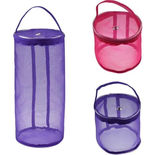Portable Knitting Baskets Lightweight Storage Organizer Weaving Round Bags Wool Storage Bag Yarn Crochet High Quality