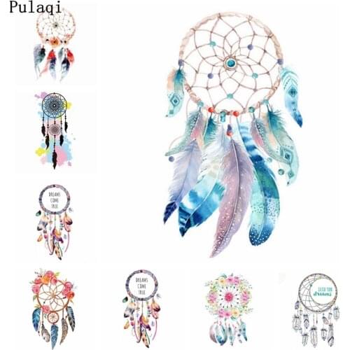Pulaqi Fashion Dreamcatcher Patch Iron on Transfer Patch for Clothing Thermal Transfer Decorations Wind Chimes Hot Sale Applique