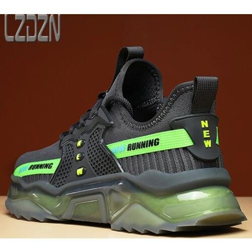 Shoes Mens Shoes Sports Dad Full Palm Air Cushion All Black New Spring 2021 Web Popcorn Marathon Basketball Mens Shoes