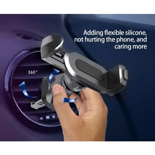 Universal car phone holder 13/15/17mm Air Vent Clip Stand bracket Support 360 rotation adjustable car accessories