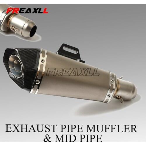 Slip On For Kawasaki Z800 Motorcycle Modified Exhaust Muffler Escape with Connect Pipe Middle Link Mid Pipe Stainless Steel