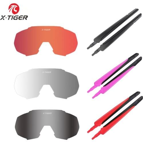 X-TIGER JPC Glasses Accessories Red Pink Green Polarized Lens Photochromic Replacement Lense Myopia Frame Bike Sunglasses Feets