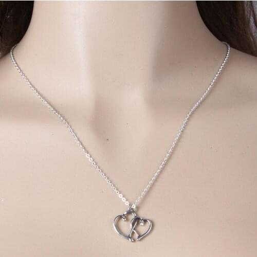78MM Diy Retro Alloy Necklace Women Korean Trend Love Necklace Fashion Temperament Charm Clavicle Chain Party Jewelry Gift