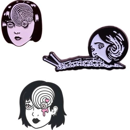 Junji Ito Horror Comics Pin Badge
