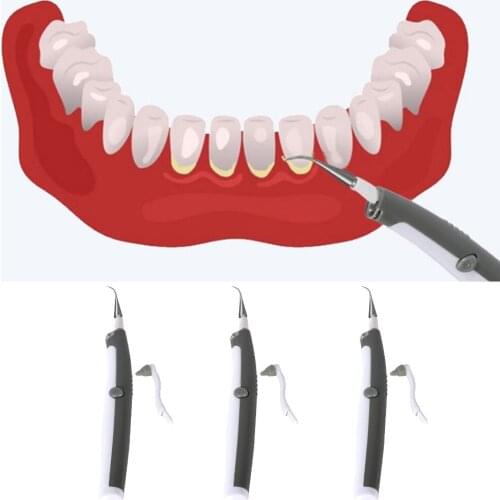 3x Electric Tooth Cleaner Stain Removal Scaler Tool Teeth Cleaning Oral Care