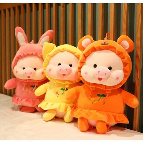 55 / 80cm Creative Net Red Kiss Pig Doll Plush Stuffed Animal Toy Pillow Childrens Sleeping Gift