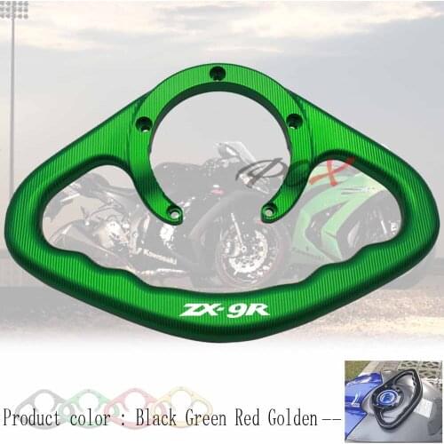 Motorcycle Accessories CNC Passenger Handgrips Hand Grip Tank Grab Bar Handles Armrest Black For KAWASAKI ZX-9R 2000-2003