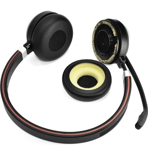 For Jabra Evolve 20 20se 30 30II 40 65 65+ Headphones Soft Foam Protein Ear Pads Cushion Cover Earpads High Quality