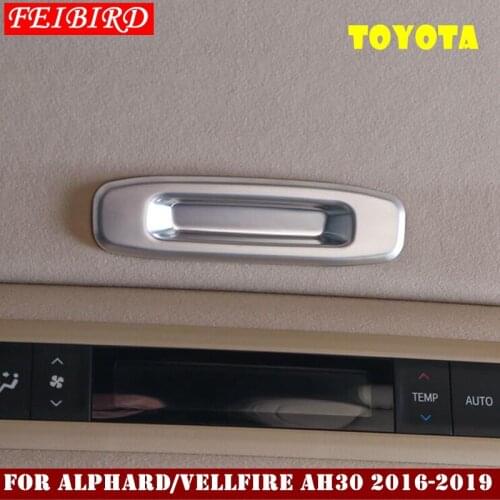 Auto Accessory For Toyota Alphard / Vellfire AH30 2016 2017 2018 2019 ABS Car Sunroof Skylight Handle Bowl Cover Trim