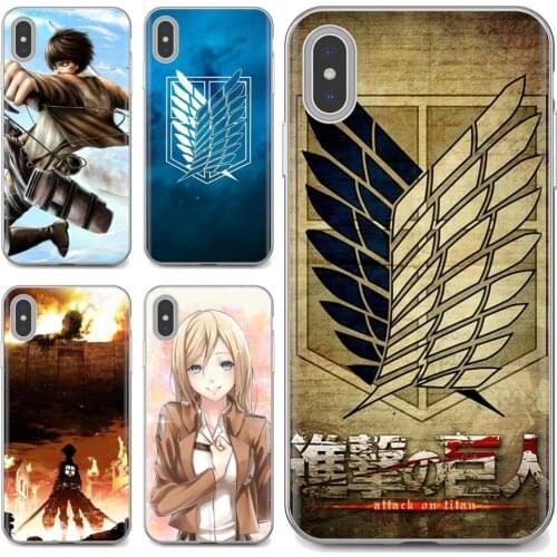 For Huawei P7 P8 P9 P10 P20 P30 P40 Lite Plus Pro 2015 2016 2017 Mini Attack On Titan logo japanese anime TPU Shell Cases