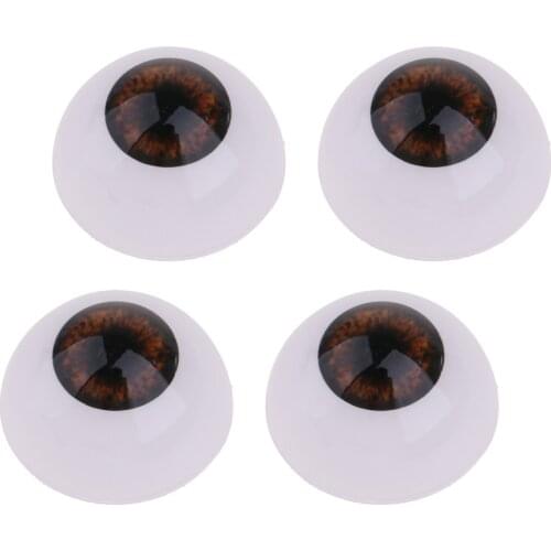 Baby Doll Dark Brown Iris Eye 20mm Acrylic Eyeballs for Reborn Girl Boy Doll Bear Mask Toy Halloween Props
