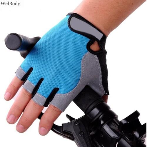 Outdoor MTB Cycling Half Finger Breathable Gloves Men Women Bicycle Fitness Silicone Non Slip Gloves for Sports Cycling Gloves
