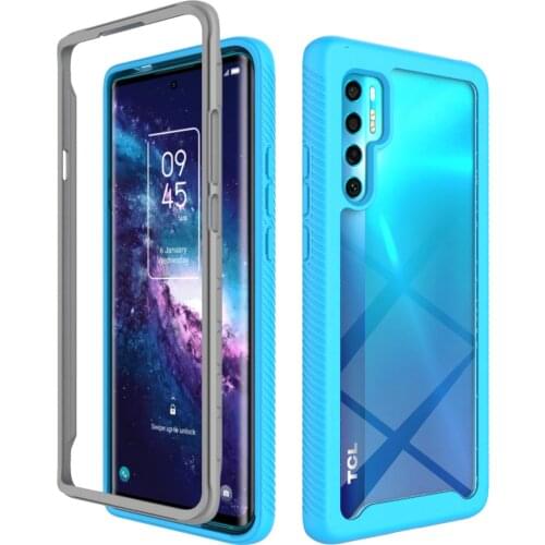 Hybrid Full Body Rugged Protective Cover For TCL 20 Pro Case Clear Bumper Crystal Phone Case TCL20PRO 5G Funda