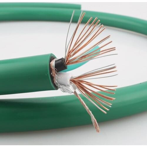 HI-End 2328 5N Silver plated pure copper AC power cable hifi power core for DIY audio power cable per meter cable HIFI AUDIO