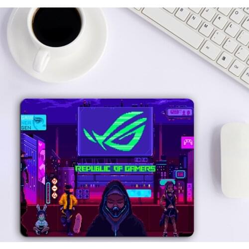 Mousepad ASUS ROG Mouse Pad Gamer Padmouse Mausepad Anime Mouse Mats Table Mat For Office Stitch Pc Gaming Room Accessories Diy