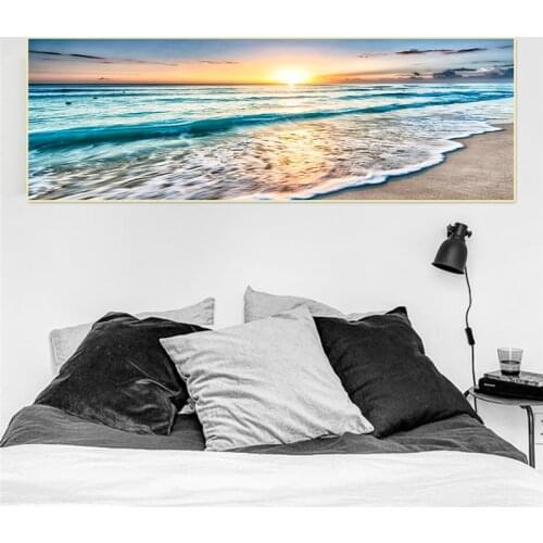 Beautiful Seascape Canvas Art Print Sunrise Wall Art Nordic Canvas Painting Dropshipping Home Decor Canvas Posters Prints Art