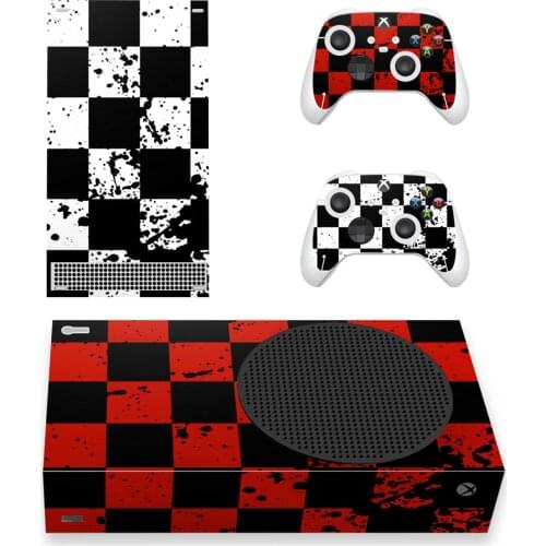 Checkerboard Style Xbox Series S Skin Sticker for Console & 2 Controllers Decal Vinyl Protective Skins Style 1